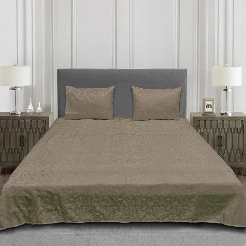 Jacquard Bedsheet - Light Grey