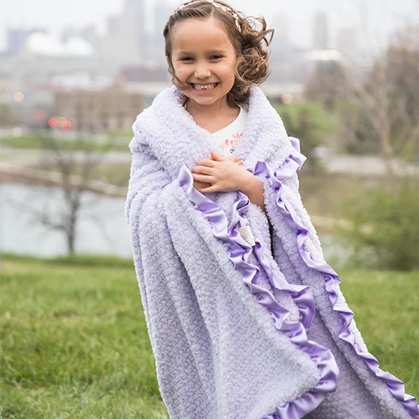 Lavender Chenille Child Blanket