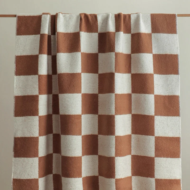 Cozy Classic Checkerboard Throw Blanket