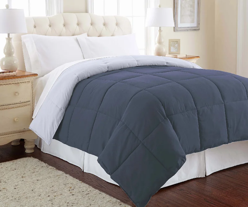 Modern Threads Down Alternative Microfiber Quilted Reversible Comforter/Duvet Insert