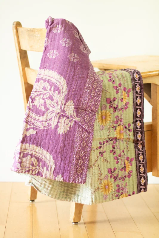 Heart No. 8 Kantha Mini Blanket