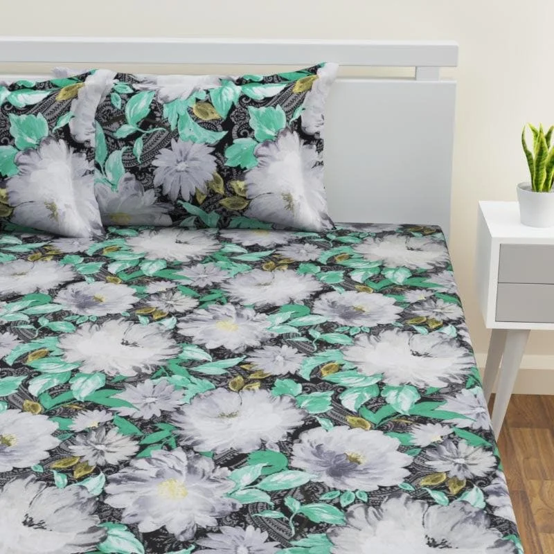 Suba Floral Printed Bedsheet