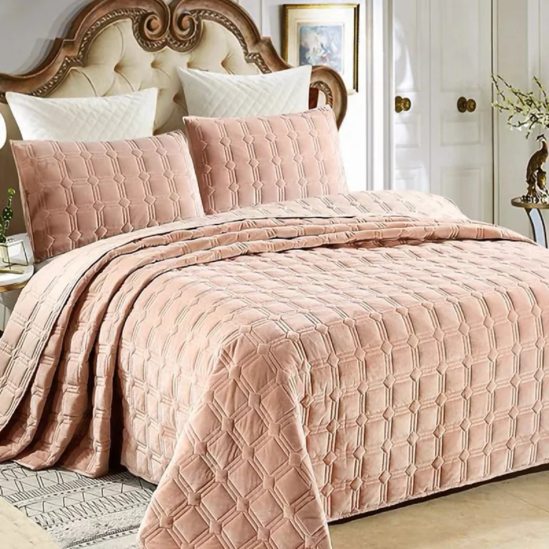 Lux Velvet Quilt Set