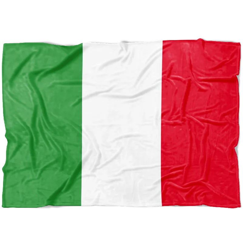 Italian Flag Fleece Blanket