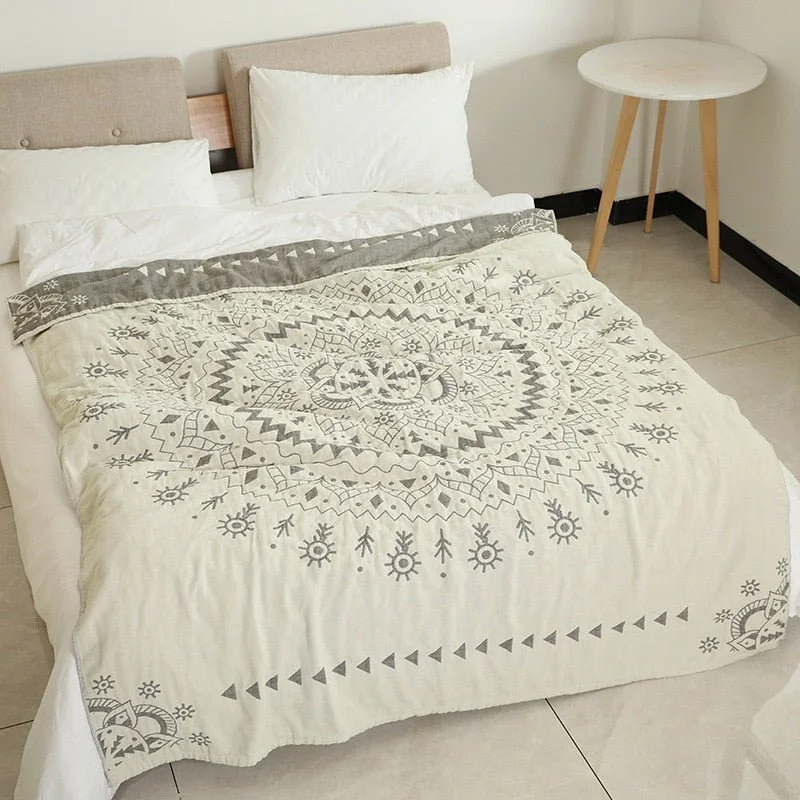 100% Cotton Bedspread /Good for Spring-Summer-Autumn