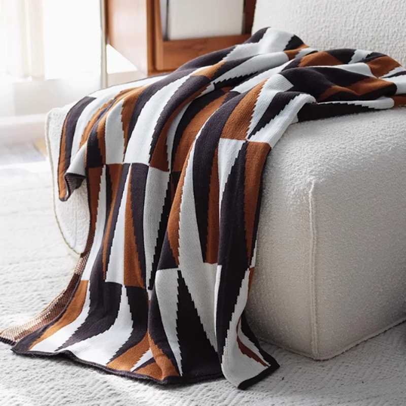 Modern Geometric Throw Blanket