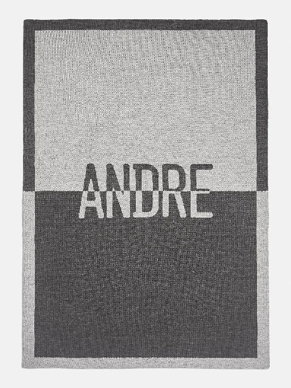 Spell It Out Custom Blanket - Gray/Dark Gray