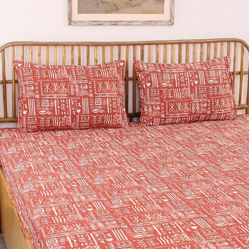 Gamathi Bedsheet - Red