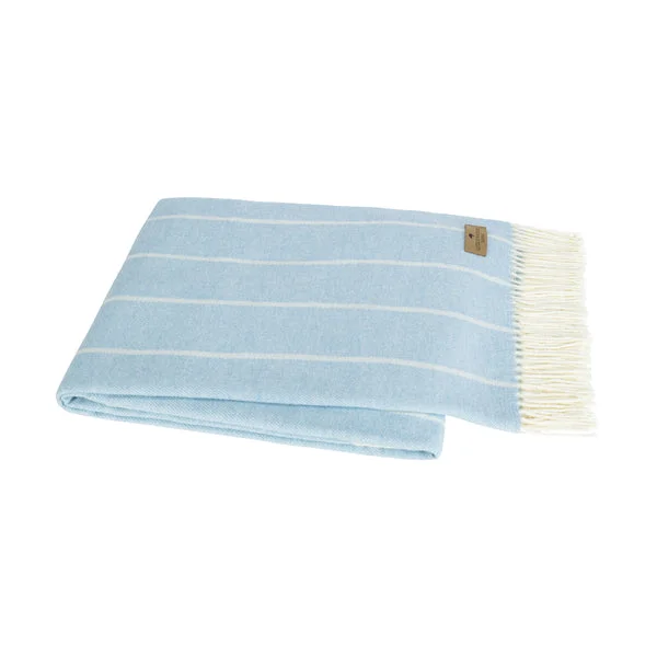 Sky Blue Fiji Stripe Throw