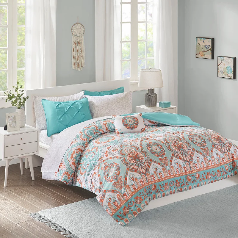 Streamdale Vinnie Boho Comforter Set With Bed Sheets