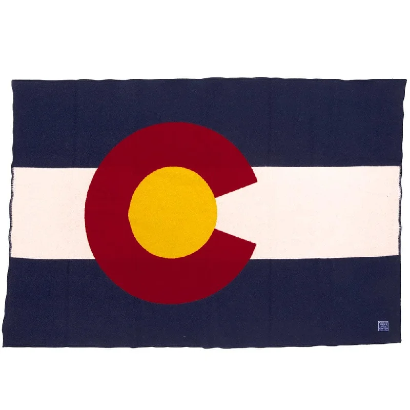 Colorado Flag Wool Throw