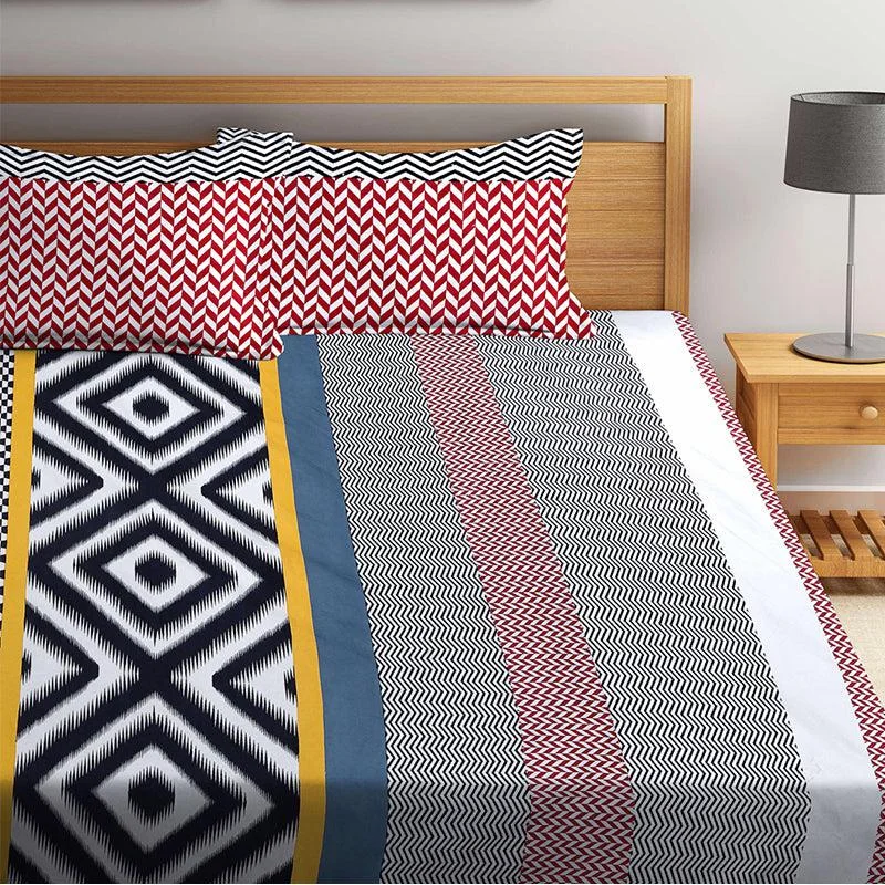 Shrevo Geometric Bedsheet