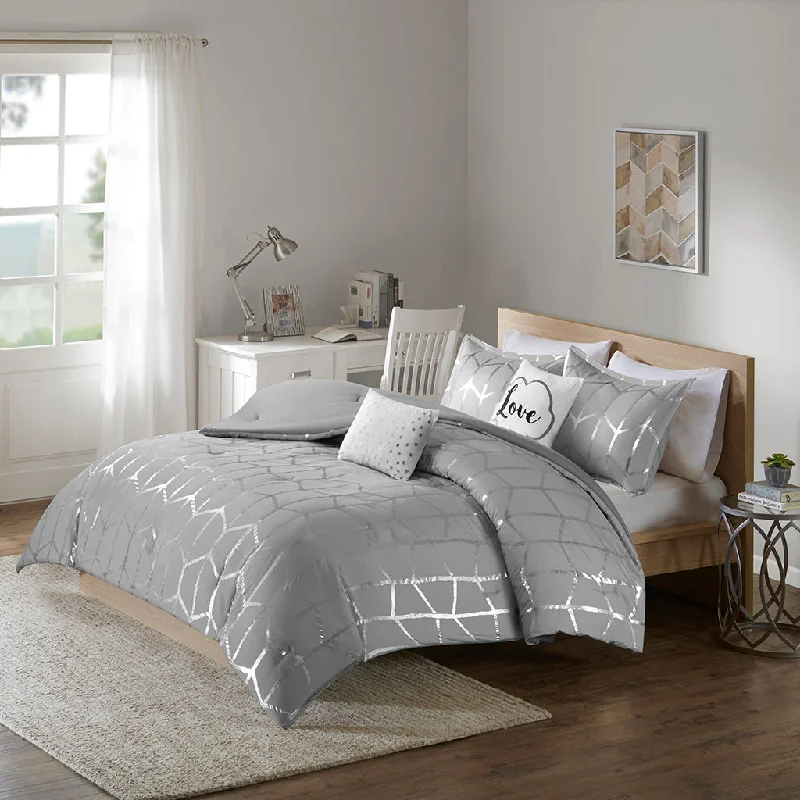 Streamdale Raina Metallic Printed Comforter Set