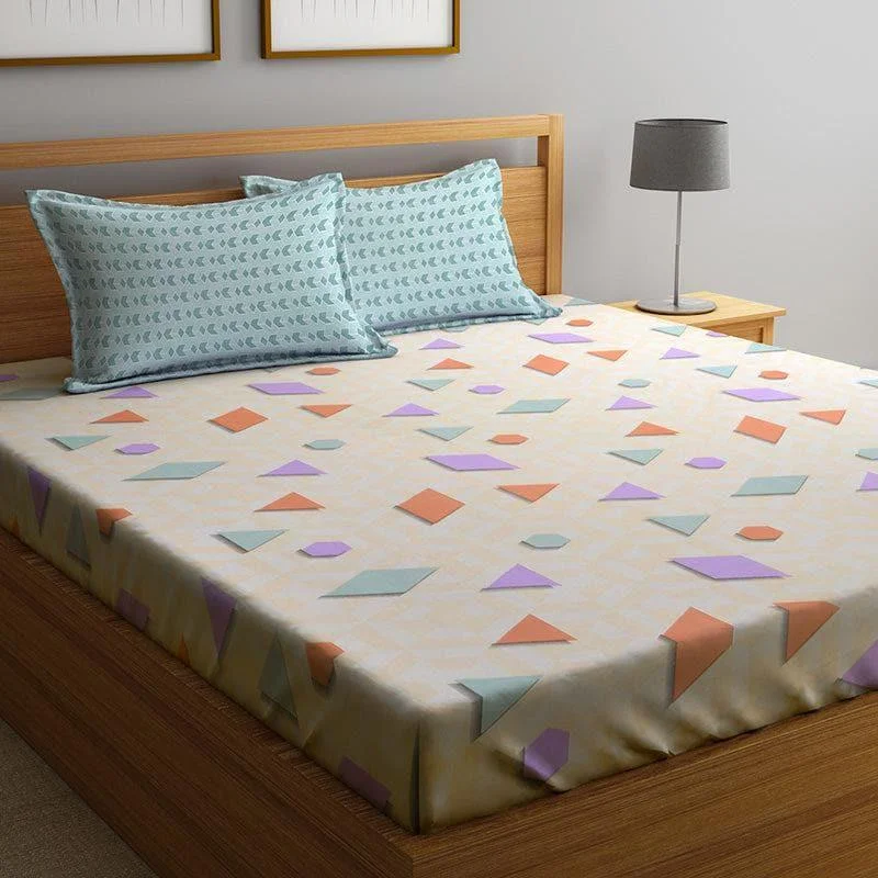 Playful Geometric Bedsheet