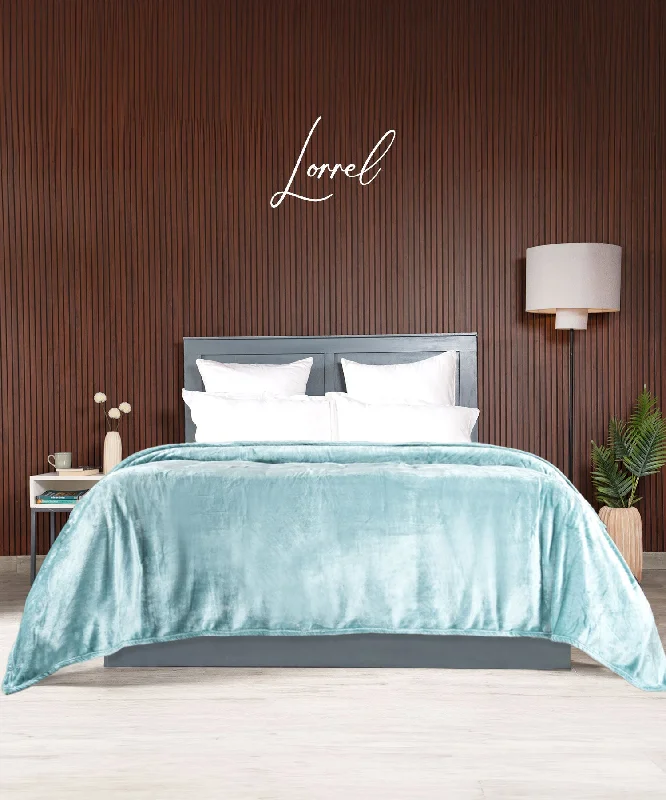 HE Style me Solid Double Blanket, 290GSM, 100% Polyster, Lorrel