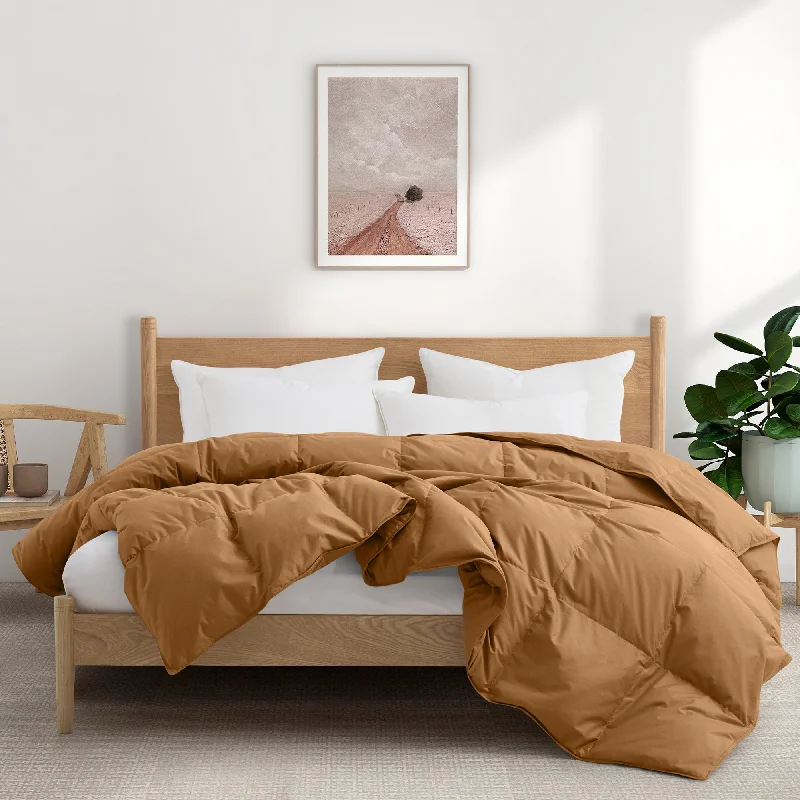 Goose Feather Down Allseason Comforter Fawn