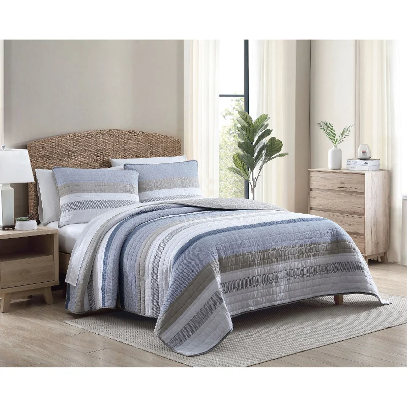 Nautica Galewood Beige Full/Queen Quilt-Sham Set