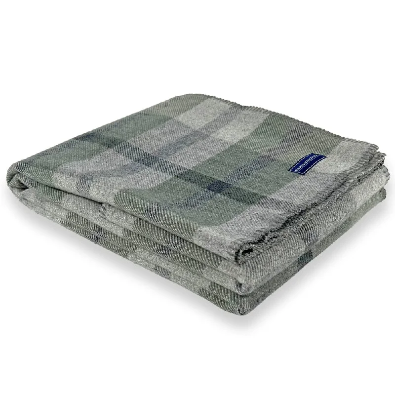 Northfield Plaid Wool Throw Blanket