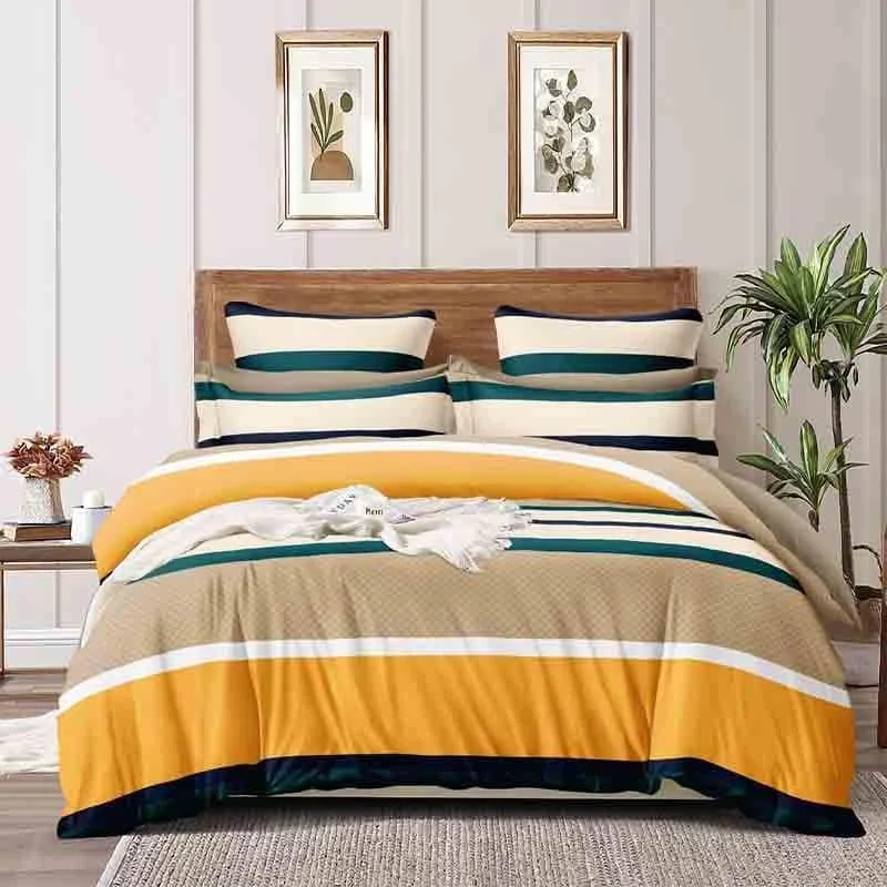 Colorblocked Stripes Bedsheet