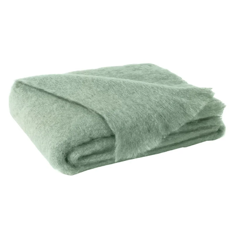 Sage Mohair Throw