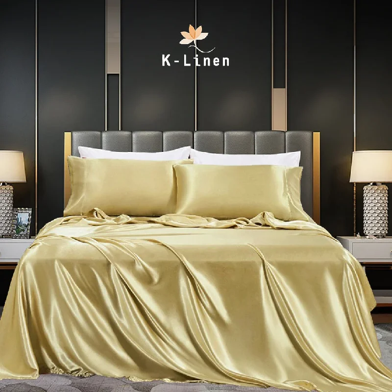 Premium Satin Sheet - Golden