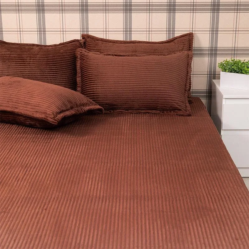 Warm Cosy Bedsheets - Coffee