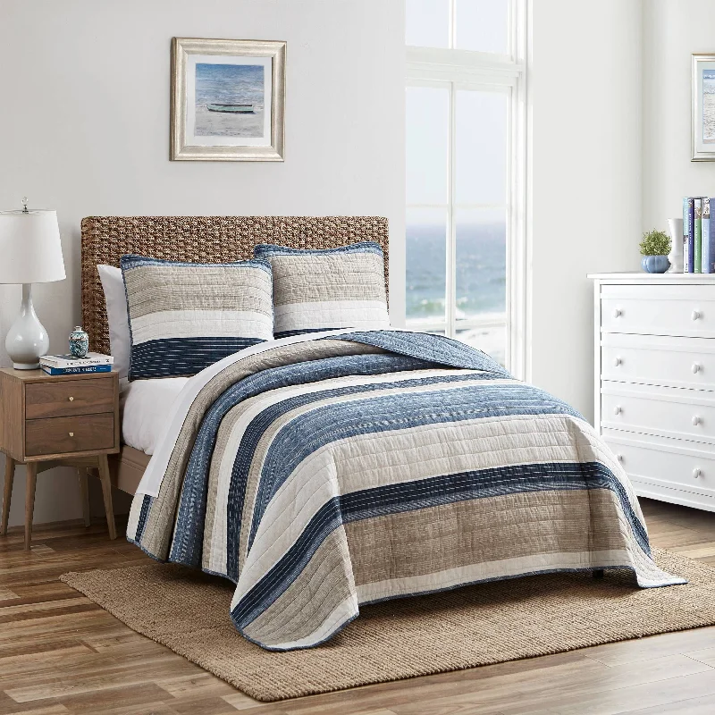 Nautica Striped Quilt-Sham Set