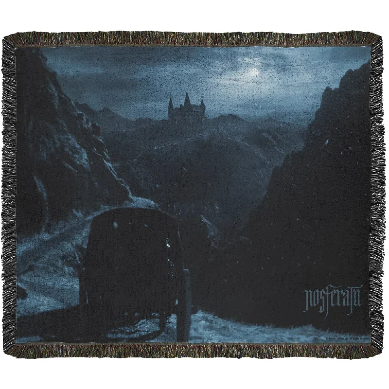 Nosferatu Castle Woven Blanket