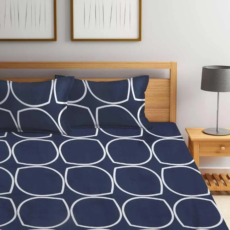 Circum Jive Bedsheet - Dark Blue