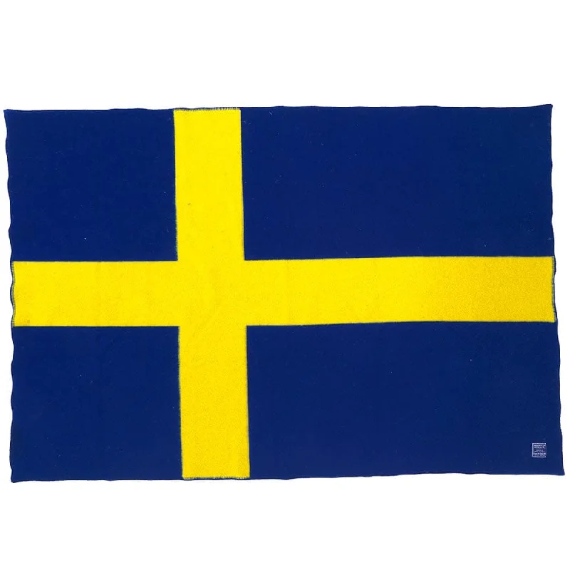 Swedish Flag Wool Throw