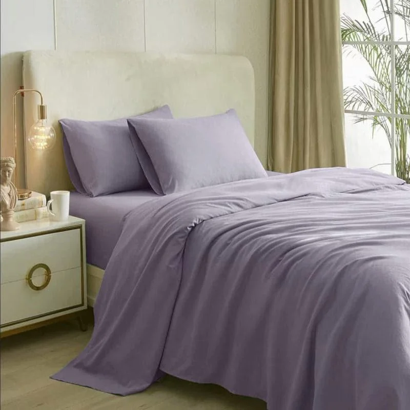 Solid Elegance Bedsheet - Mauve